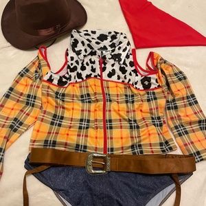 4 piece cowboy costume